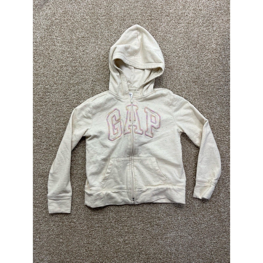 Gap Kids with pink glitter logo Full Zip Girls M(8)